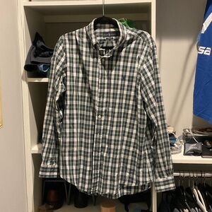 Polo Ralph Lauren Navy and White Plaid Shirt